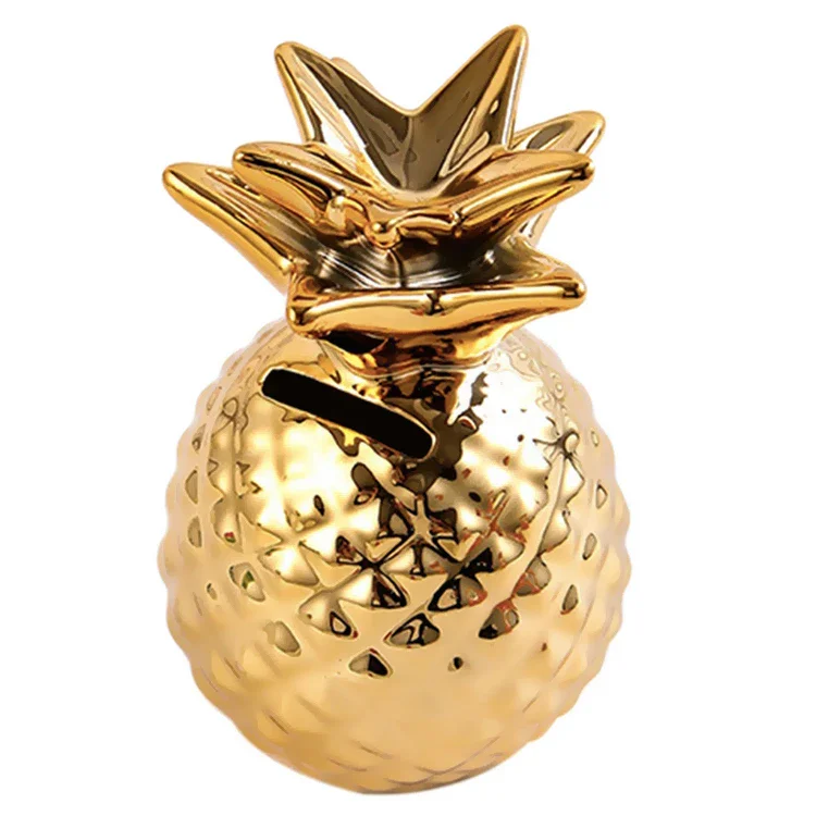 Tirelire <br> Ananas Doré Tirelire <br> Ananas Doré