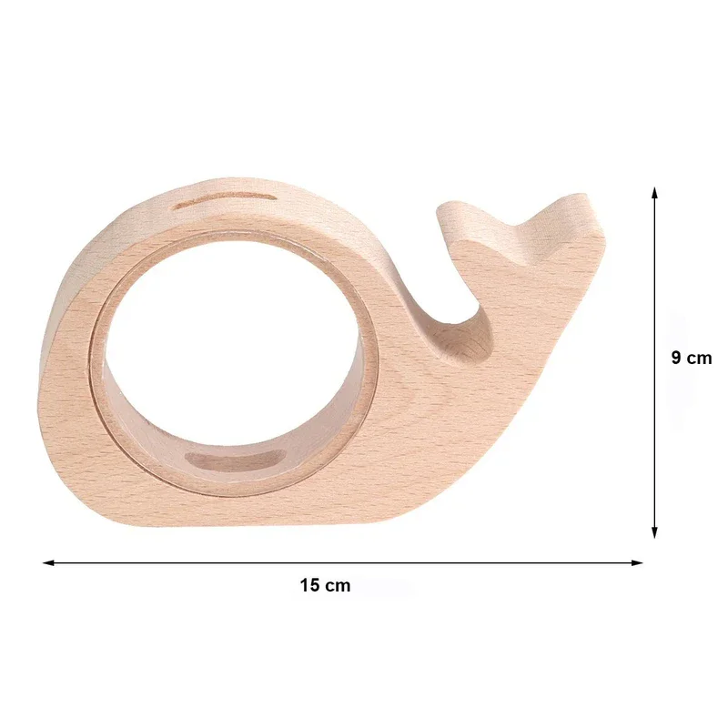 Tirelire <br> Baleine en Bois