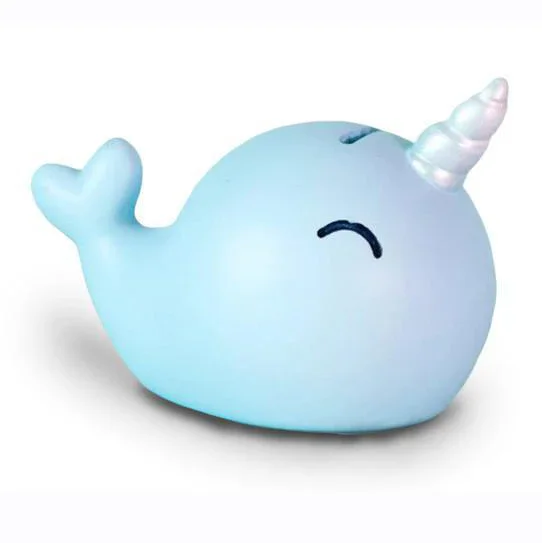 Tirelire <br> Baleine Bleu