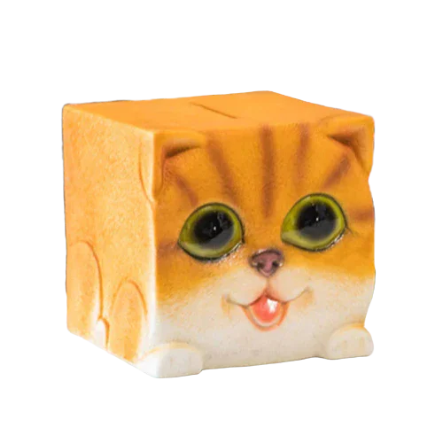 Tirelire Chat <br> Cube Tirelire Chat <br> Cube